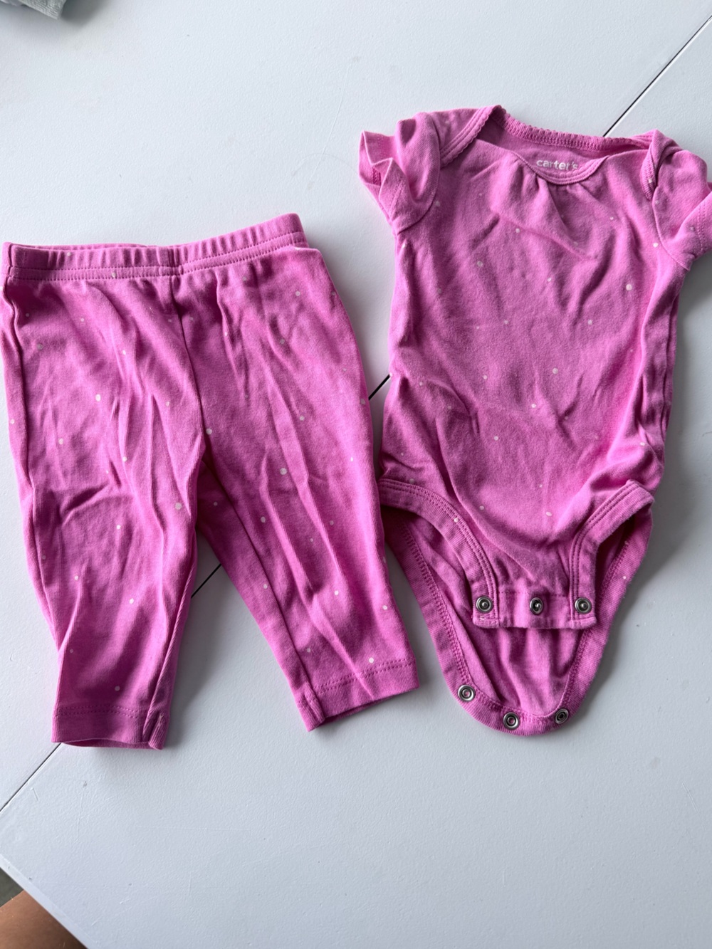 Carter's Pink Polka Dot Kids Matching Set